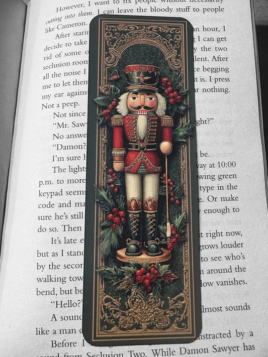 Lovely illustrated Nutcracker printed bookmark, Page Saver, Book Lover Gift