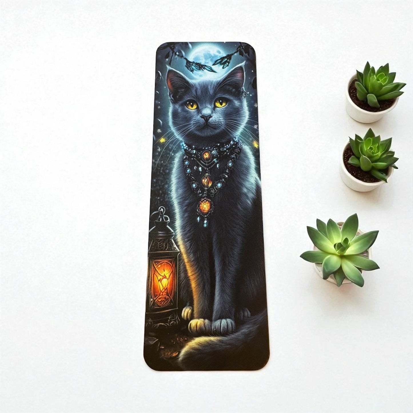 Lovely illustrated Mystical Cat printed bookmark, Page Saver, Book Lover Gift