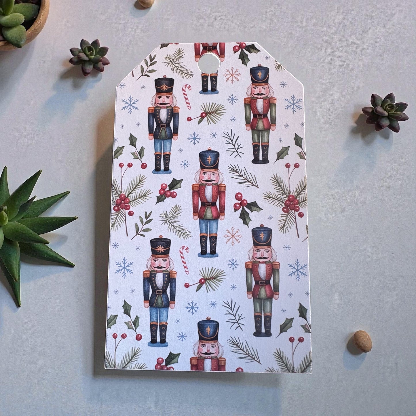 12 X  Nutcracker Gift Tags, Gift Wrapping, Luggage Tags, Card Making