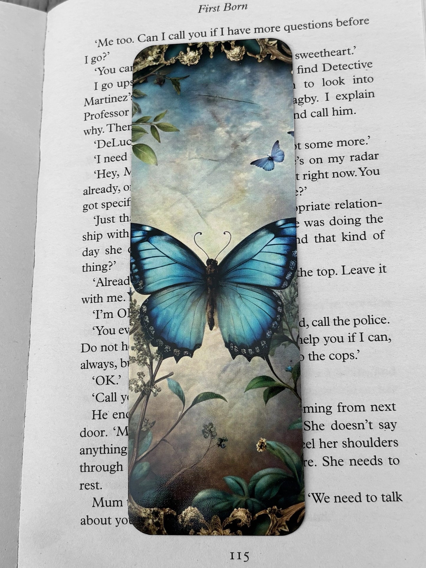 Lovely illustrated Gothic Spring printed bookmark, Page Saver, Book Lover Gift