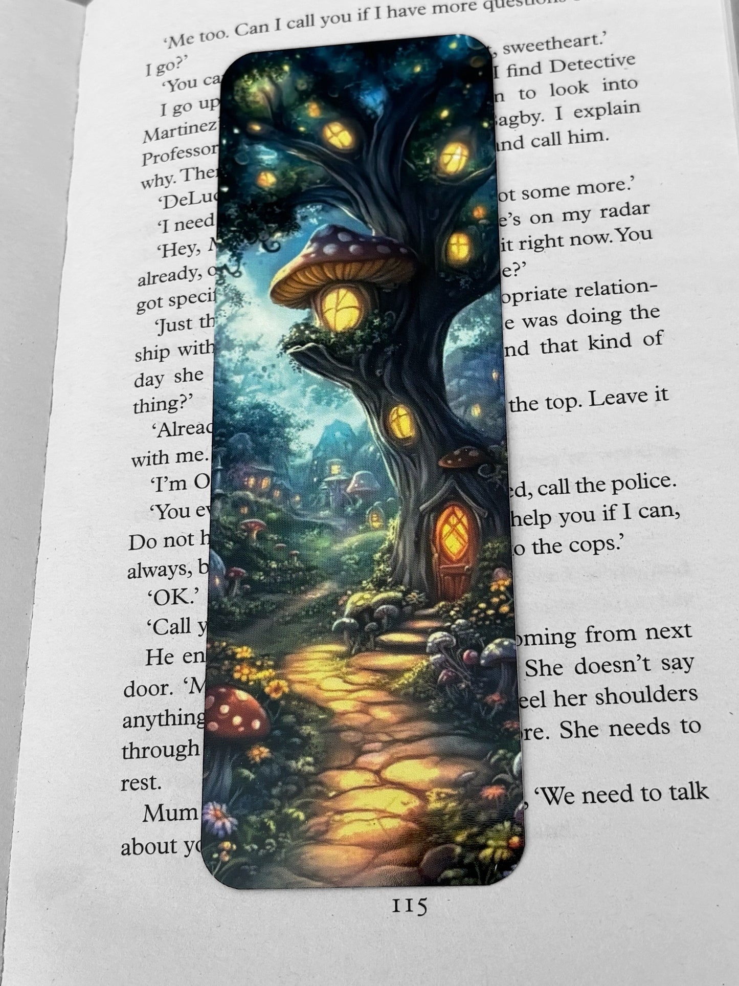 Lovely illustrated Fantasy printed bookmark, Page Saver, Book Lover Gift