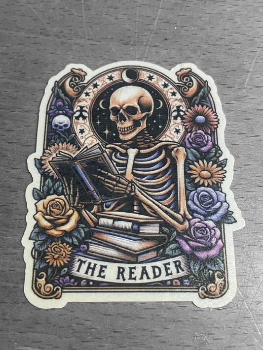 The Reader Tarot Card Vinyl Sticker ,Laptop, scrapbook, junk journal ,crafts, Water Bottle (Copy)