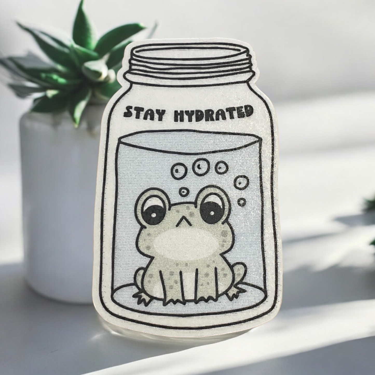 Stay Hydrated Vinyl Sticker ,Laptop, scrapbook, junk journal ,crafts, Water Bottle