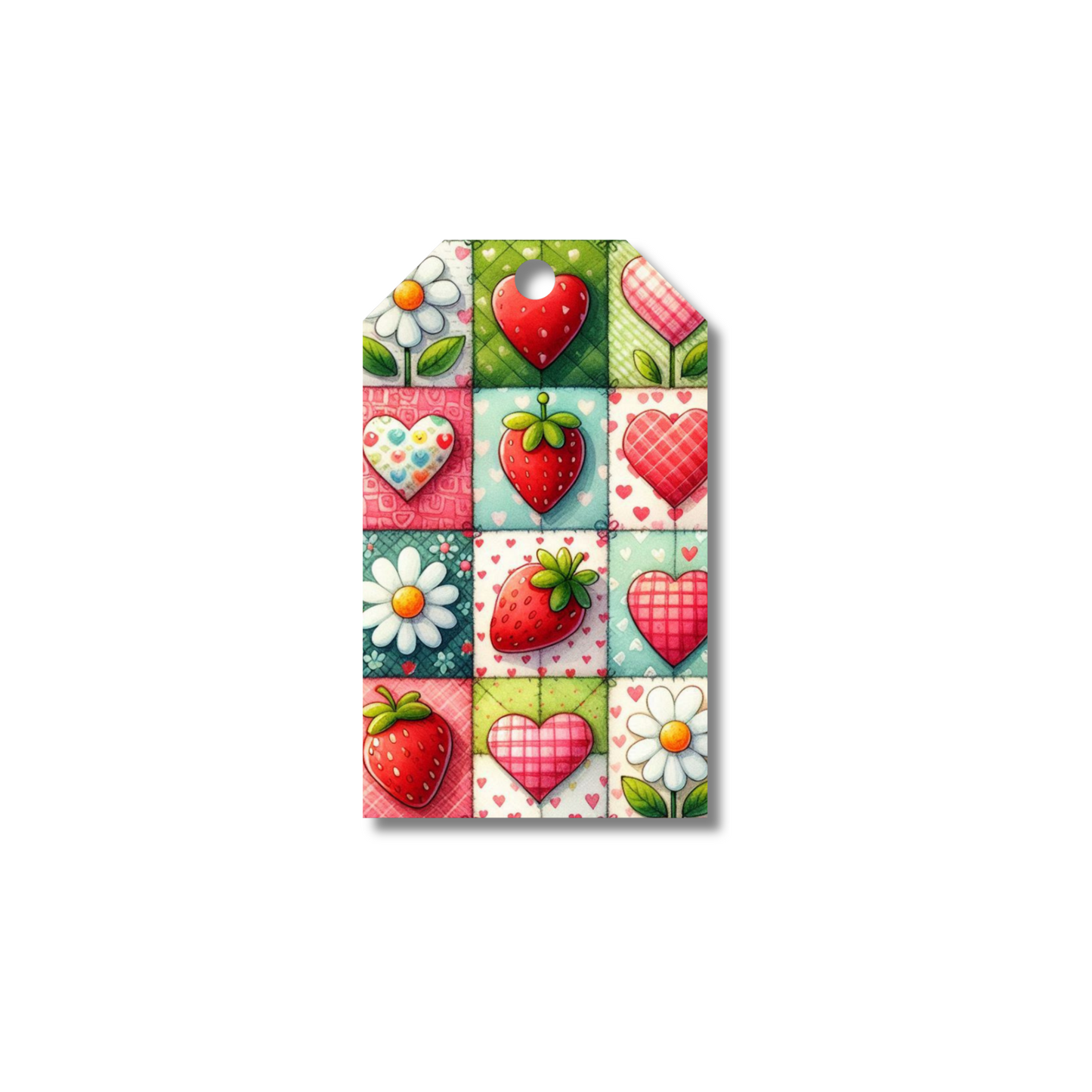 12 X Boho Coquette Strawberry Gift Tags, Gift Wrapping, Luggage Tags, Card Making