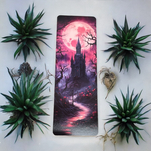 Lovely illustrated Witchy Castle printed bookmark, Page Saver, Book Lover Gift